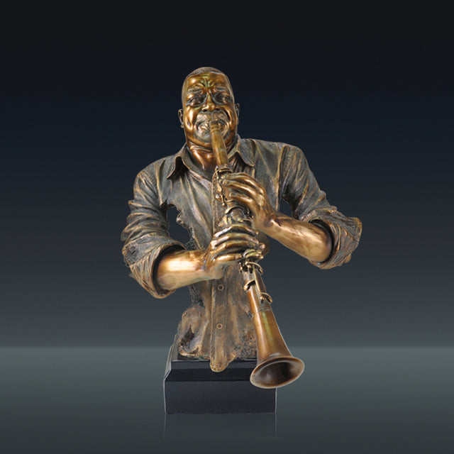 FINAL Music Band Saxophone Bust Statue