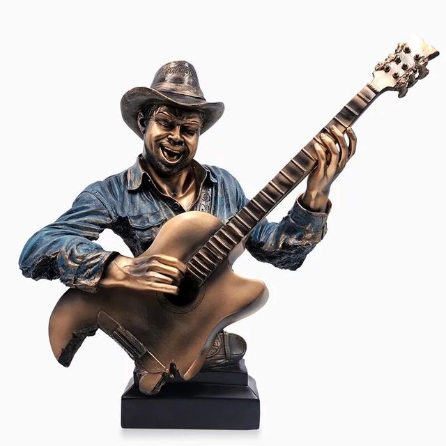 FINAL Music Band Saxophone Bust Statue