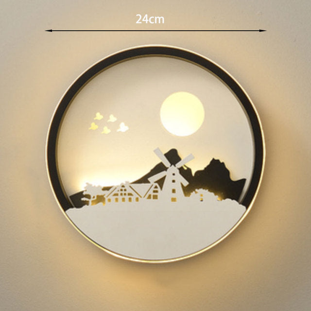 FINAL LED Chines Mural Wall Lamp