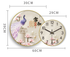 Clock Circle Crystal Porcelain Abstract Wall Hanging