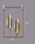 Metal Wall Art -  Nordic Leaf Shape Wall Decoration Iron Ginkgo Leaf