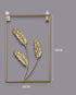 Metal Wall Art -  Nordic Leaf Shape Wall Decoration Iron Ginkgo Leaf