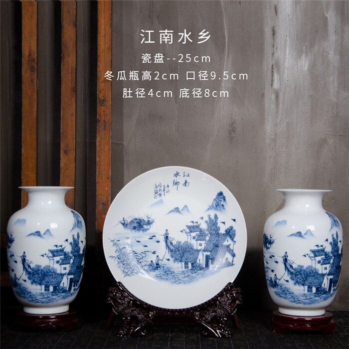 Ceramic Plate / Jingdezhen Chinese Pot - Ceramic Vases Chinese Flower Ornaments Porcelain Bottle Ceramic Dishes