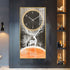 Rectangular Vertical Crystal Porcelain Clock Wall Hanging