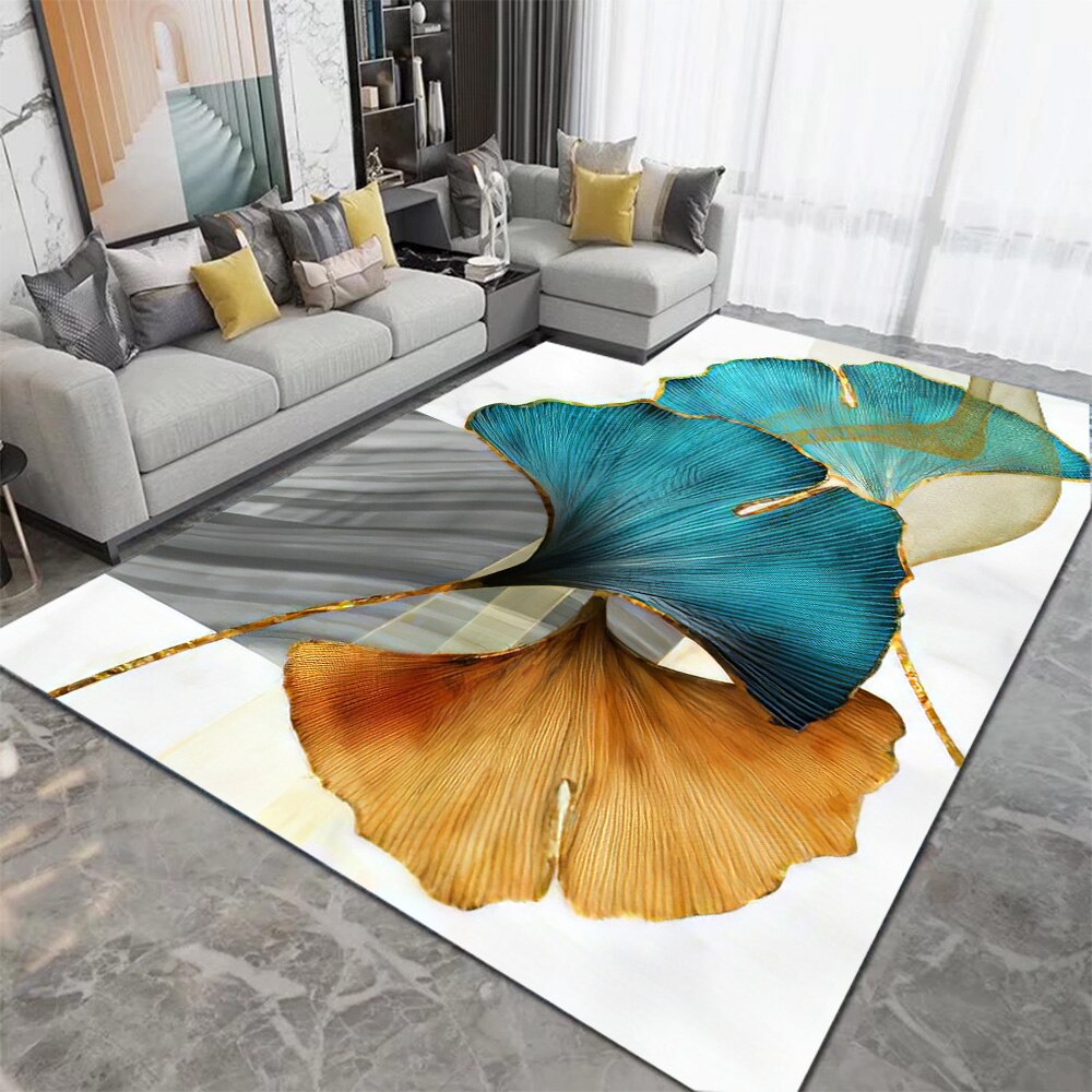 Living Room Designer Carpets - Leaves