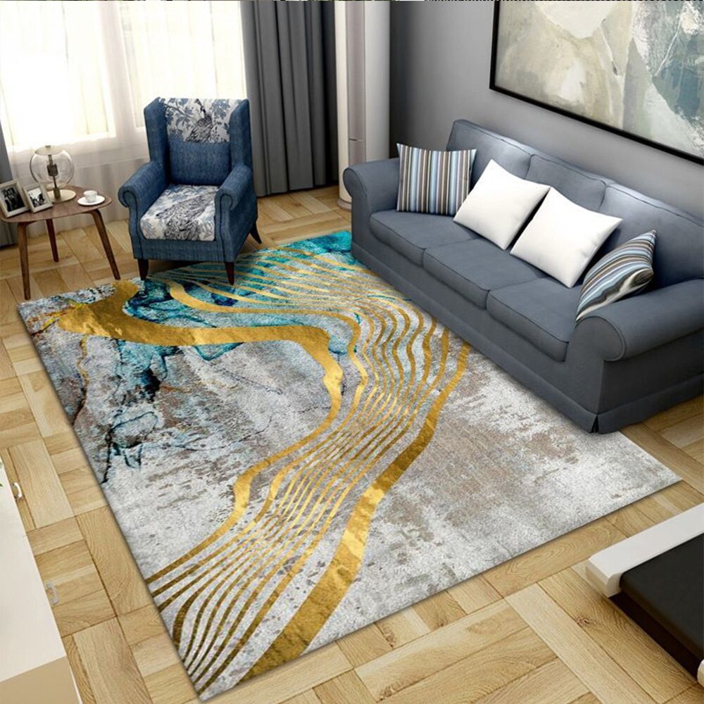Living Room Designer Carpets - Gold designs