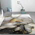 Living Room Designer Carpets - Black and Gold Abstract