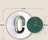 Clock Circle Crystal Porcelain Abstract Wall Hanging