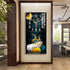 Rectangular Vertical Crystal Porcelain Clock Wall Hanging