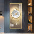 Rectangular Vertical Crystal Porcelain Clock Wall Hanging