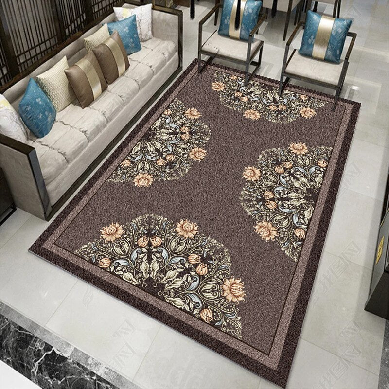 Living Room Designer Carpets - Leaves designs