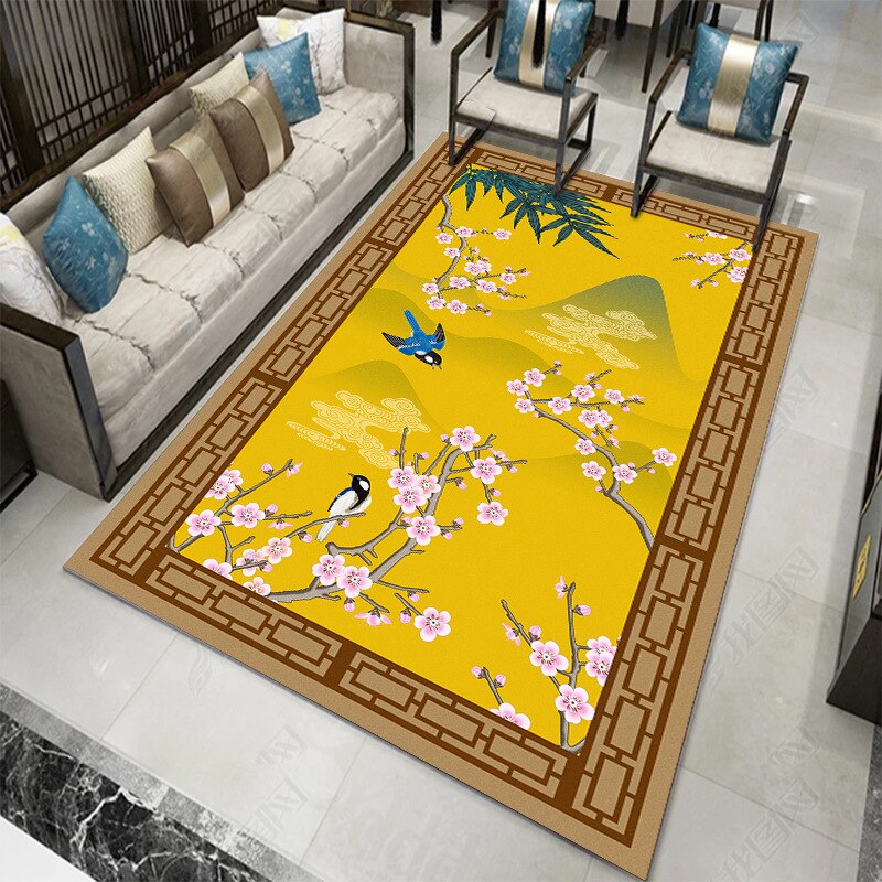 Living Room Designer Carpets - Leaves designs