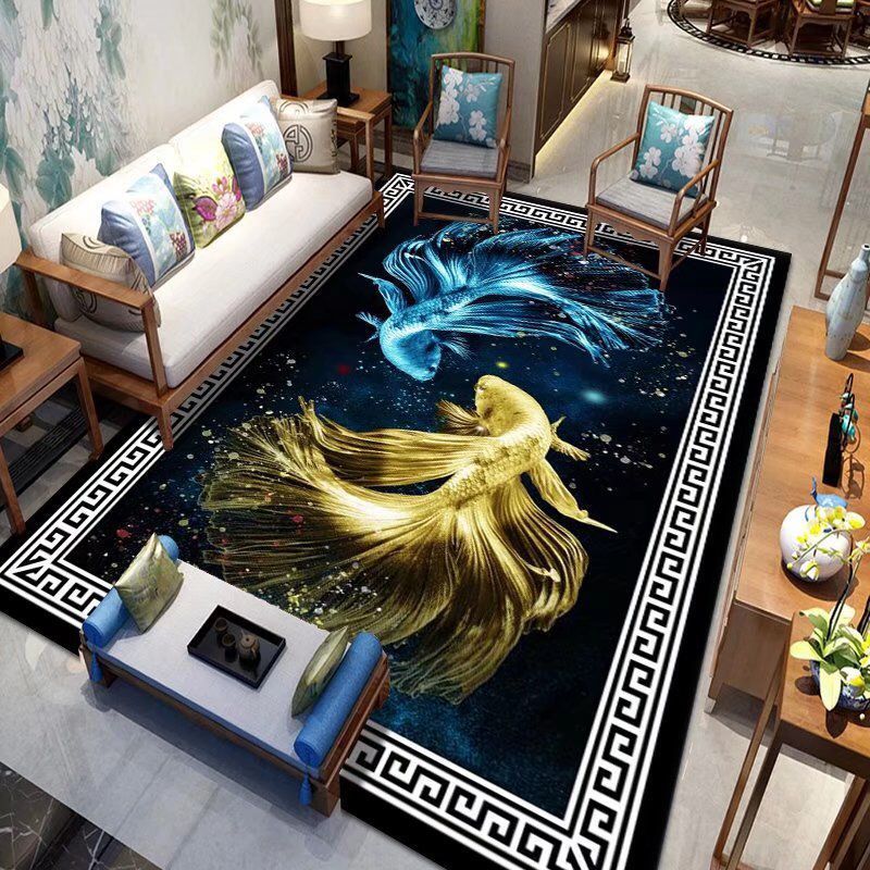 Living Room Designer Carpets - Fish Designs