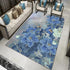 Living Room Designer Carpets - Blue flower designs