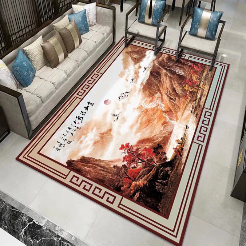 Living Room Designer Carpets - Leaves designs