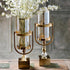 Candle Holders and Vase -   Metal Glass Luxury Vase Flower Decor