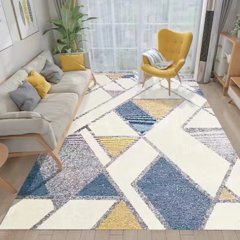 * Living Room Designer Carpets - Blue Abstract