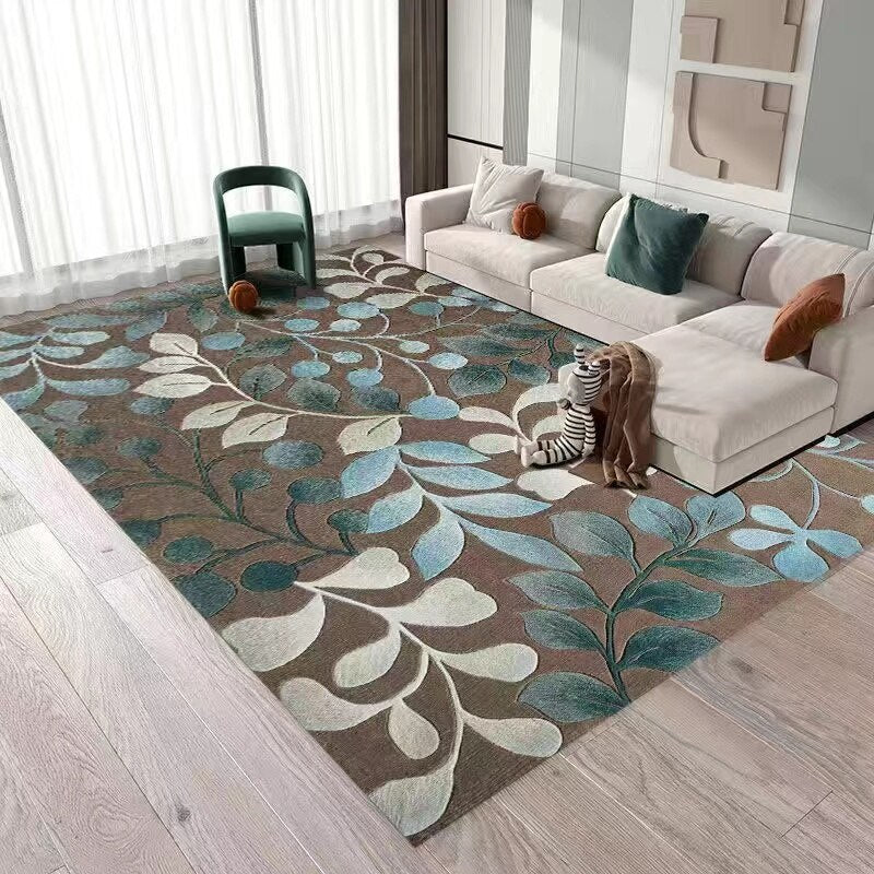 Living Room Designer Carpets - Blue Flower