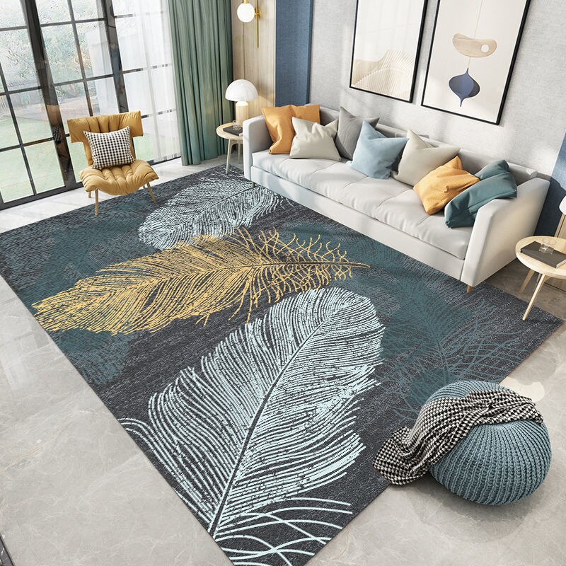 Living Room Designer Carpets - Feather designs