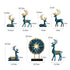 Standing Disk - Modern Luxury Resin Lucky Deer and Decorative Standing Disk Set