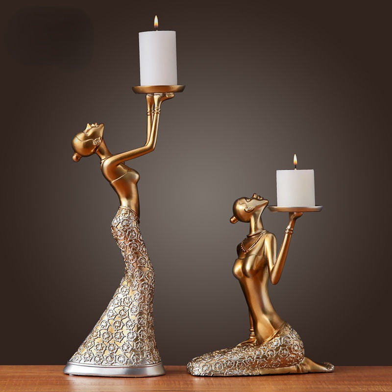 Candle Holders - Dancing Lady