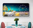 FINAL Rectangular Landscape Crystal Porcelain Clock Wall Hanging