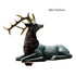 Standing Disk - Decorative Standing Disk with Modern Luxury Lucky Deer Resin Set