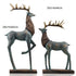 Standing Disk - Decorative Standing Disk with Modern Luxury Lucky Deer Resin Set