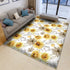 Living Room Designer Carpets - Yellow flower designs