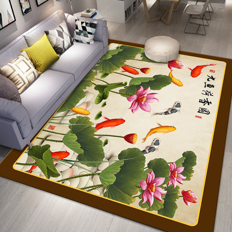 Living Room Designer Carpets - Koi Fish