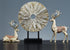 Standing Disk - Modern Luxury Resin Lucky Deer and Decorative Standing Disk Set