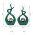 Matching Designs - Green and Gold Creative Crafts vase ornaments