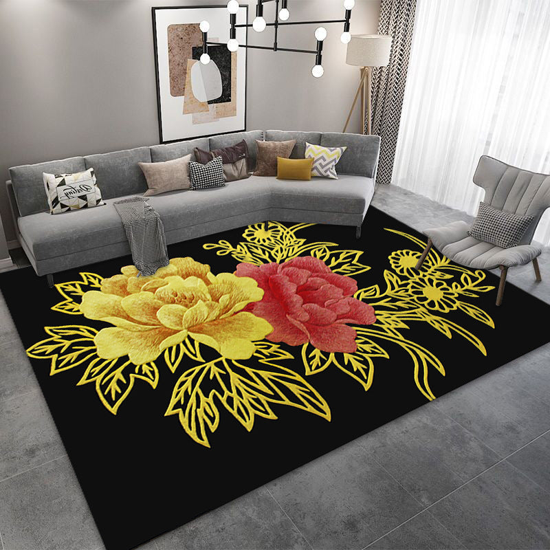 Living Room Designer Carpets - Flower designs