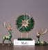 Standing Disk - Modern Luxury Resin Lucky Deer and Decorative Standing Disk Set