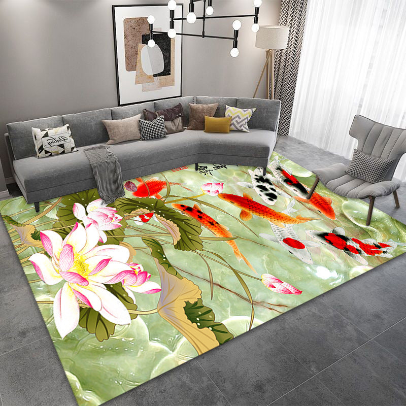 Living Room Designer Carpets - Koi Fish