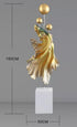 Floor Free Standing Large Ornament - Fighting Fish