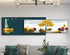 Canvas Landscape Different Shapes overlap 2  Panels (1 + 1)