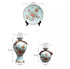 Ceramic 3PC Vases/ Jars set  With Ceramic Plate