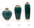 Matching Designs - Green and Gold Creative Crafts vase ornaments