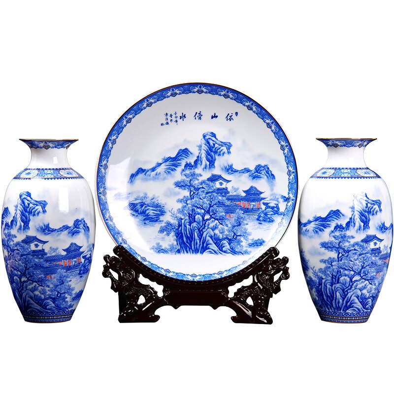 Ceramic Plate / Jingdezhen Chinese Pot - Ceramic Vases Chinese Flower Ornaments Porcelain Bottle Ceramic Dishes