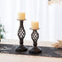 Candleholder -  Vintage Metal Black