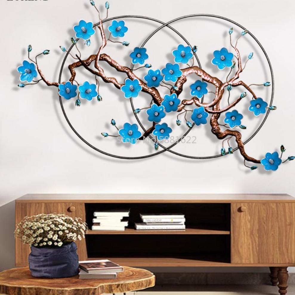 Metal Wall Art - Nordic Wall Flower Simple Round Hanging Decoration