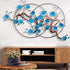Metal Wall Art - Nordic Wall Flower Simple Round Hanging Decoration