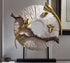 Standing Disk - Decorative Standing Disk with Modern Luxury Lucky Deer Resin Set