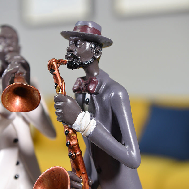 FINAL Music Band African figure sculpture decoration