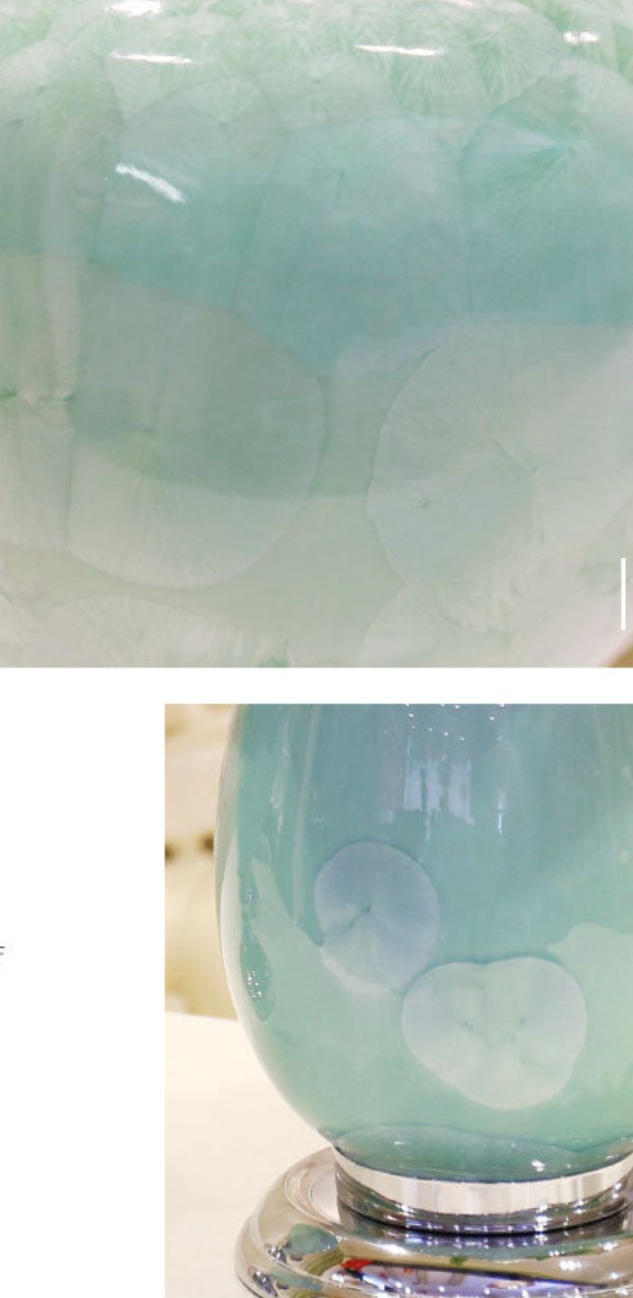Luxury Ornament / Vases - Ice Crack Texture Ceramic Vases Metal Base Porcelain Vase Decoration