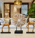 Standing Disk - Modern Luxury Resin Lucky Deer and Decorative Standing Disk Set