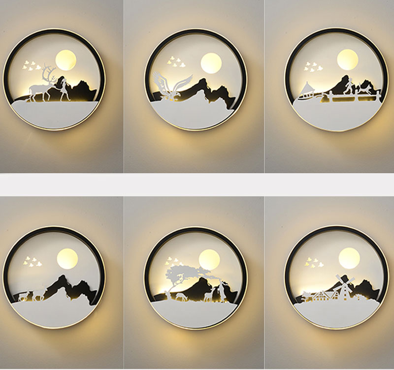 FINAL LED Chines Mural Wall Lamp