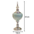 Luxury Ornament / Vases - Ice Crack Texture Ceramic Vases Metal Base Porcelain Vase Decoration