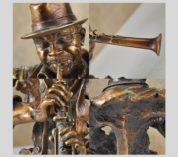 FINAL Music Band Saxophone Bust Statue